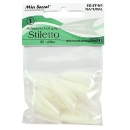 Relleno Tips Stiletto Natural