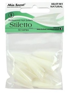 Relleno Tips Stiletto Natural
